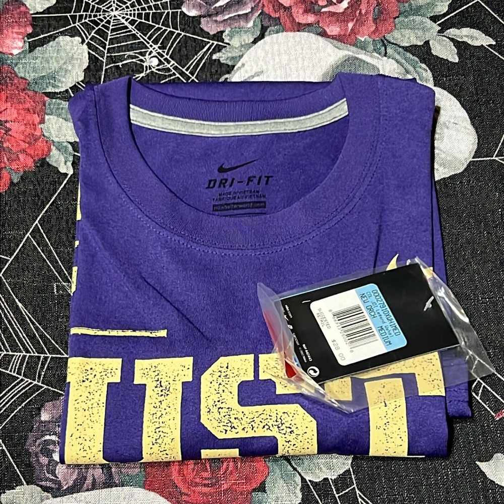 NWT 2012 NIKE DRI-FIT WASHINGTON HUSKIES JDI JUST DO IT LEGEND T-SHIRT MENS M L - Picture 7 of 8